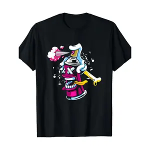 Funny Spray Paint Graffiti Artist T-Shirt, Urban Street Art, 100% Cotton, 200g