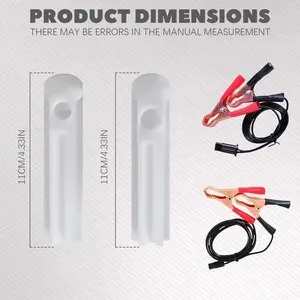 Injector Cleaner Kit Set with 2 Test Leads for 12V Automotive Injectors & Nozzles Professional Cleaning Tool