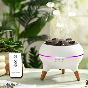 Perfect bedroom and office humidifier essential oil diffuser, ultra-quiet operation, 7-color LED light, timer shutdown, suitable for desk and travel, home decoration, aromatherapy oil diffuser, colorful air timer, remote control aromatherapy diffuser
