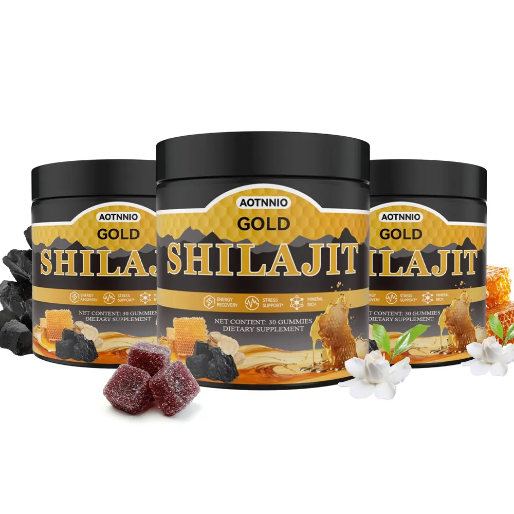 Organic Manuka Honey Gold Shilajit Gummies, Fulvic Acid, Trace Minerals | Energy, Focus, Vitality & Wellness Support | Daily Dietary Supplement for Men & Women | 30 Gummies | DealsForYouDays