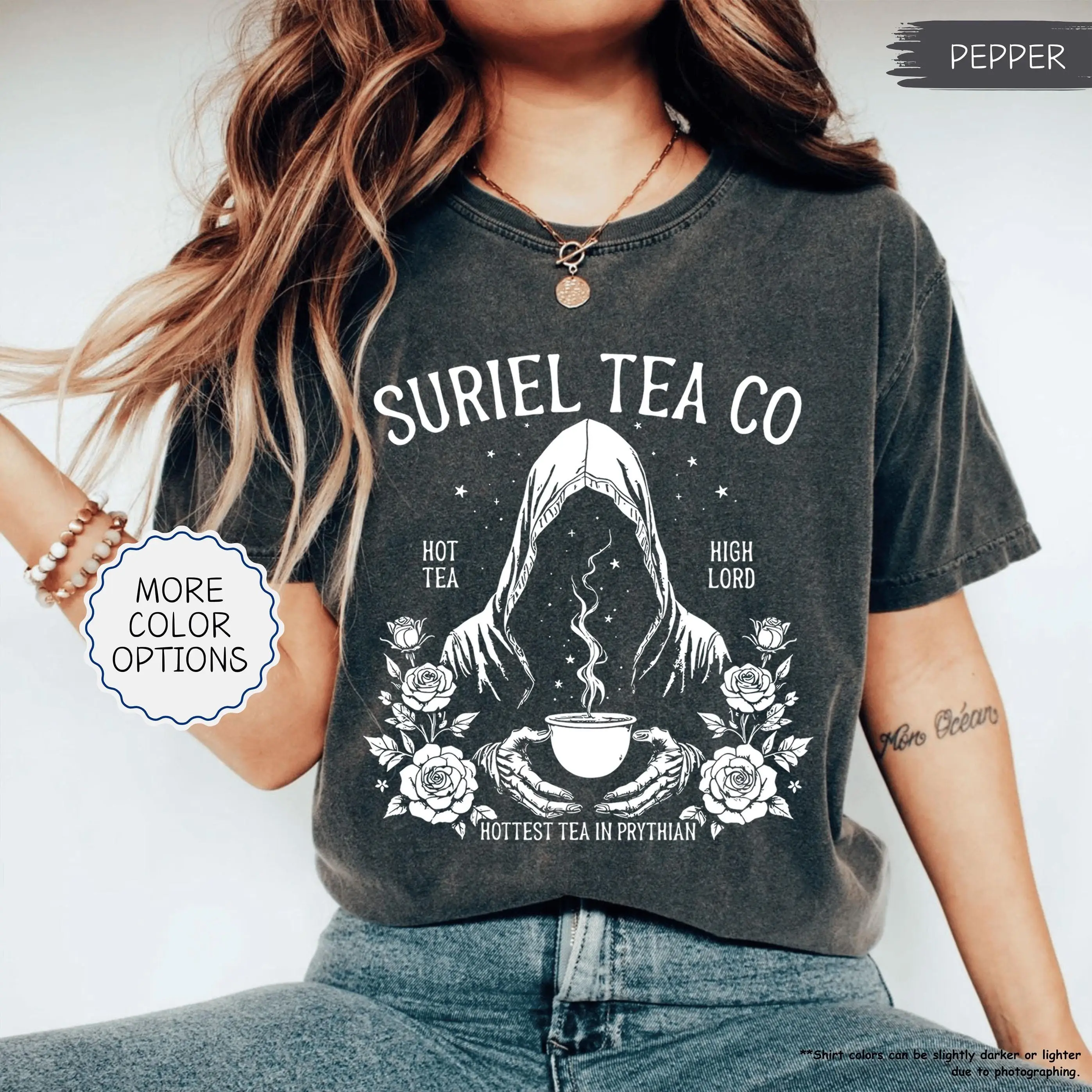 Comfort Colors Suriel Tea Co Shirt, Fantasy Reader Shirt, Acotar Shirt, A Court Of Thorns and Roses T-Shirt, Book Lover Shirt