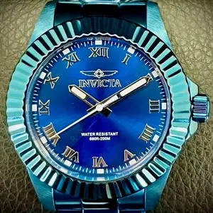 Brand New Invicta Men’s Watch - Blue on Blue - Water Resistant - 100% Authentic Invicta