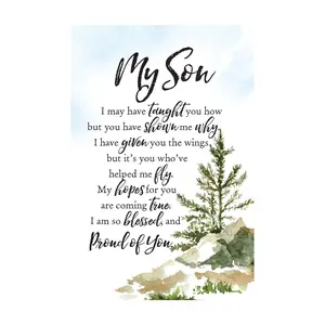 Dexsa My Son Woodland Grace Series Wood Plaquewith Easel