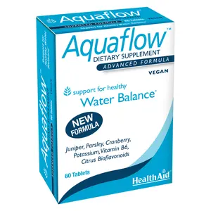 Aquaflow, Support for Healthy Water Balance & Reduces Symptoms of Water Retention, 60ct, Vegan