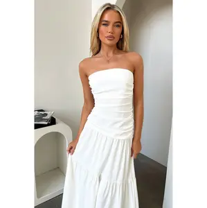 Thats So Fetch Women's Casual Charlotte Maxi Dress - White