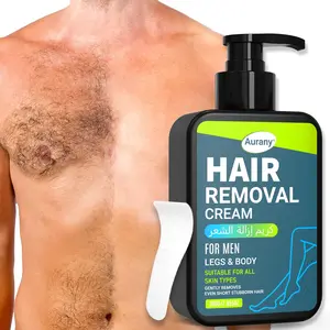 Hair Removal For Men, Safe Hair Remover, Intimate Hair Removal Cream For Men, For Legs & Body, Body Care, Gentle Removes Even Short Stubborn Hair, Effective Depilatory Cream For Smooth & Long-Lasting Results, Suitable For All Skin Types