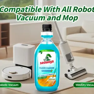 Seaways Concentrated Floor Cleaner, Compatible With All Robot Vacuums with Mopping and Cordless Wet/Dry Vacuum1 Mop Cleaner, Plant-based, Deep Cleans for Multiple Hard Floors