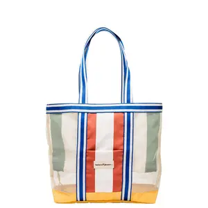 business & pleasure co. Mesh Beach Bag in Positano Multi