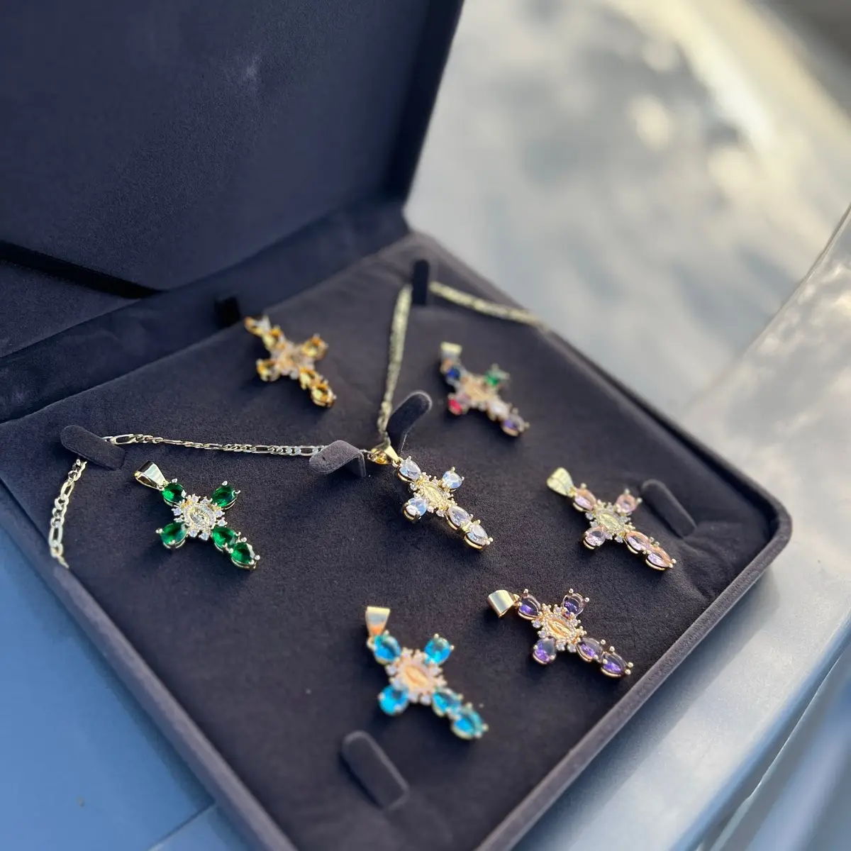 Virgencita Necklaces - Choose from 10 Color Options - Fashion Costume Jewelry & Accessories