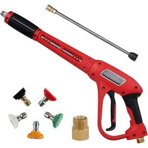 Washer  with Replacement Extension Wand, Upgraded Power Washer  with 5 Spray Nozzle Tips, M22 Fitting, 37 Inch, 3000 PSI