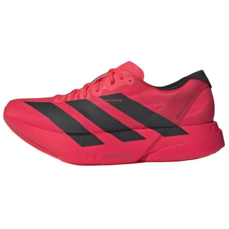 New Adidas Adizero Adios Pro 4 'Lucid Red Black' JR6368 Men's Casual Trainers, Casual Wear, All Seasons, Round Toe, Rubber Sole, Black And Red Casual Trainers