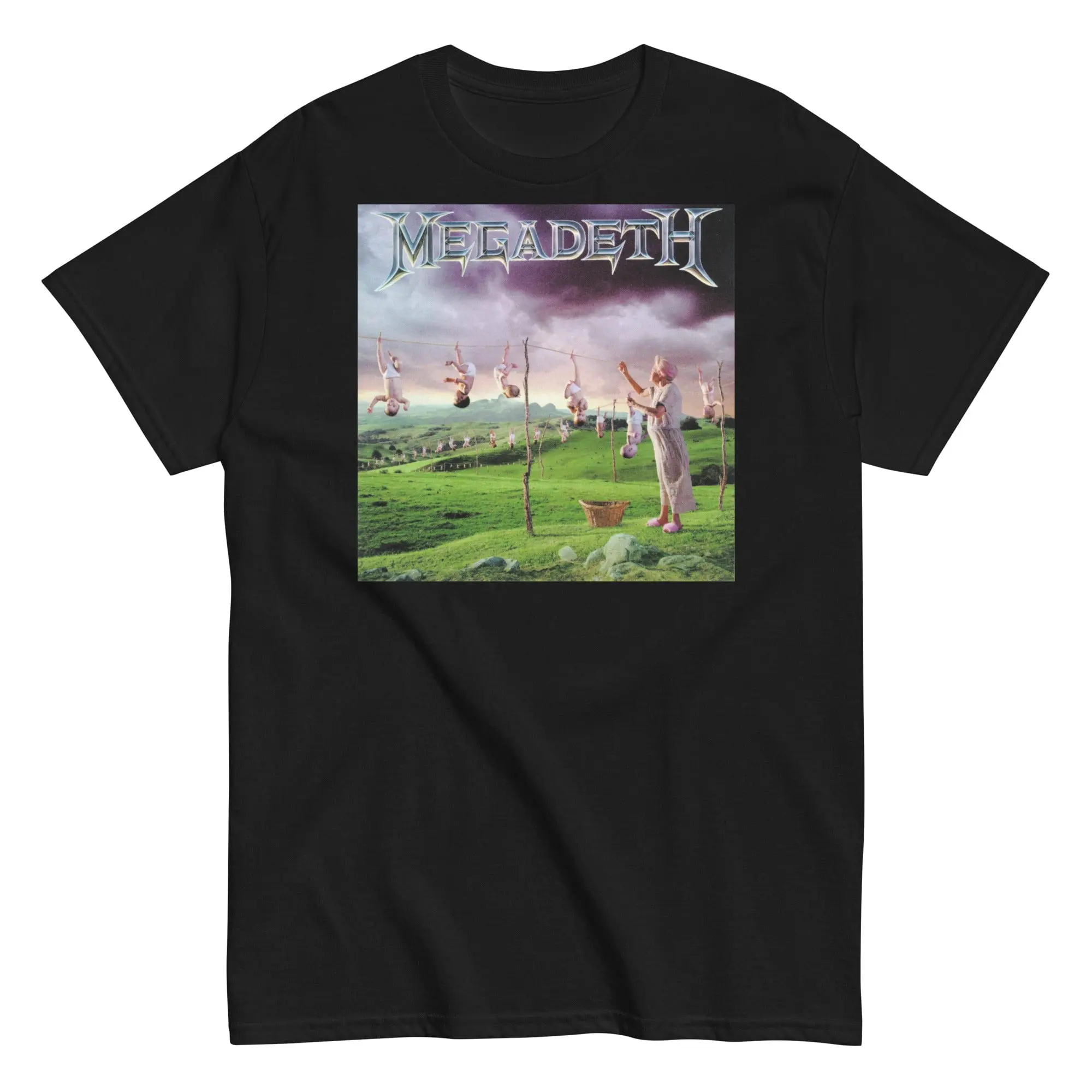 Megadeth Youthanasia Album T-Shirt, Vintage Band Shirts Men, Streetwear, Casual Style, Rock Fan Gift, Music Lover Outfit, Menswear, Men's Top