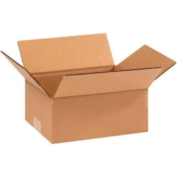 Global Industrial Cardboard Boxes - Regular Slotted, Recyclable Kraft Corrugated, 9 x 7 x 4 in., 200#/ECT-32 Quality Standard Strength, Pack of 25, Storage