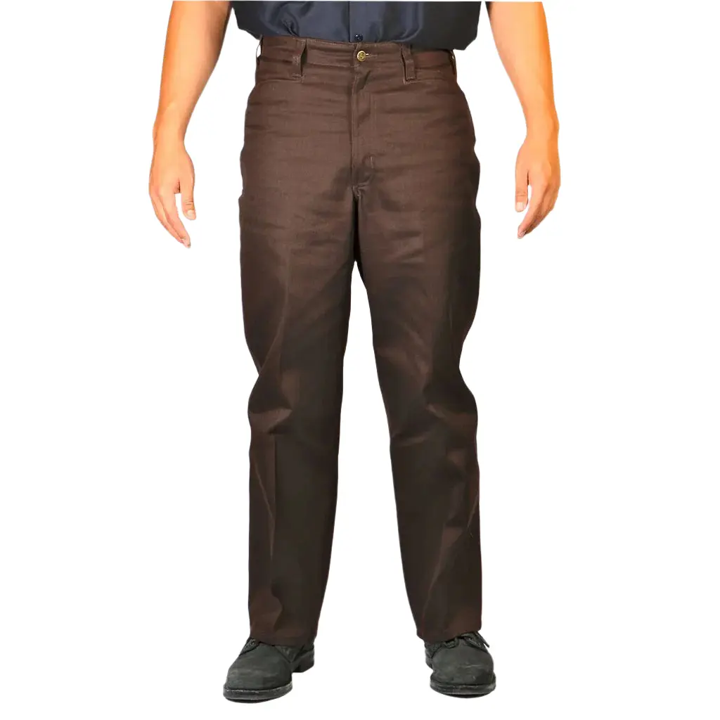 Ben Davis Men's Original Ben's Regular Fit Workwear Pants, Solid Poly-Cotton Twill with Multiple Pockets, Machine Washable, Ankle Pants, Fitted, Plain, Button, Fabric, Below The Ankle, Reliability, Tumble Dry