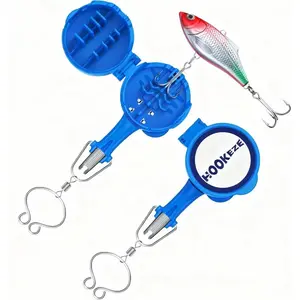 4-in-1 Fishing Knot Tying Tool, Treble Hook Covers Keep Lures Safe, Hook Sharpener, Lure Wraps For Fishing Rod, Fishing Line Cutter Accessories Gifts For Anglers & Fishermen