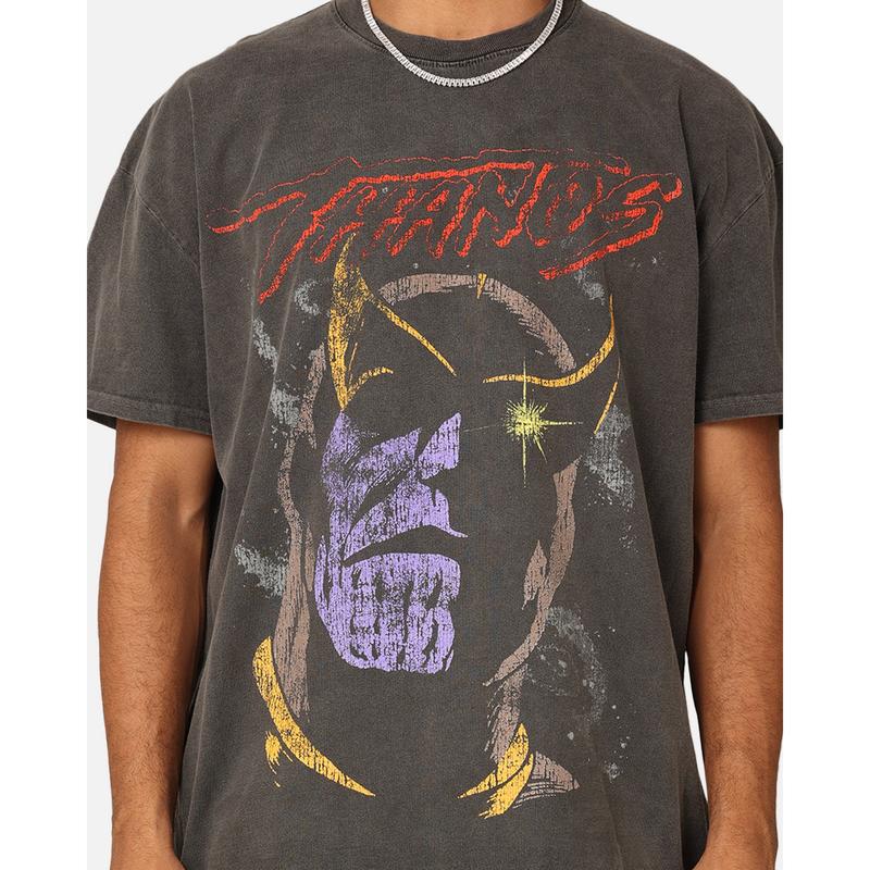 Marvel Thanos Vintage T-Shirt Black Wash