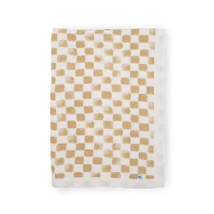 Cotton Muslin Baby Quilt - Adobe Checker