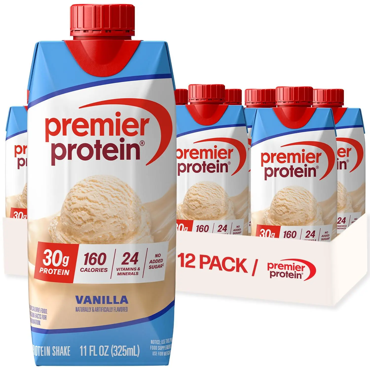 Premier Protein 30g High Protein Shake, Bananas & Cream, 4 Pack