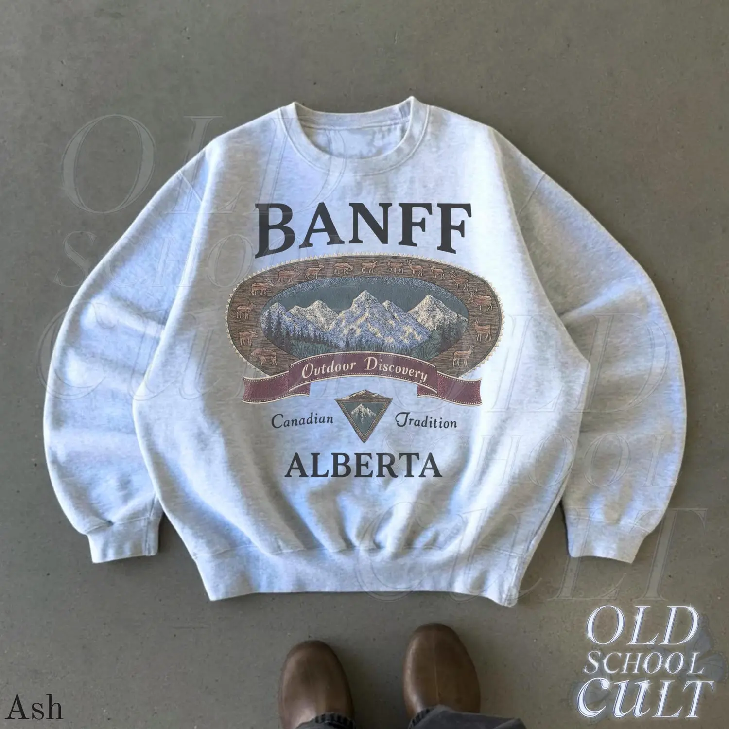 Retro Banff Alberta Canada Sweatshirt, Vintage 90s American Traditional Park, Vintage 90s Appalachian Wildlife Crewneck, Womenswear