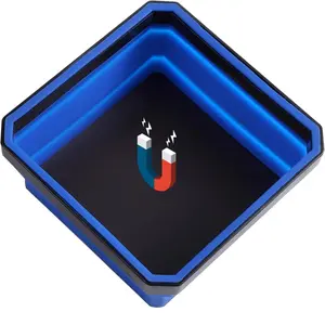 Portable Foldable Magnetic Parts Tray, Magnetic Tool Tray for Small Parts, Screw and Tools, Durable Magnetic Tray, Tool Organizer, Tool Storage