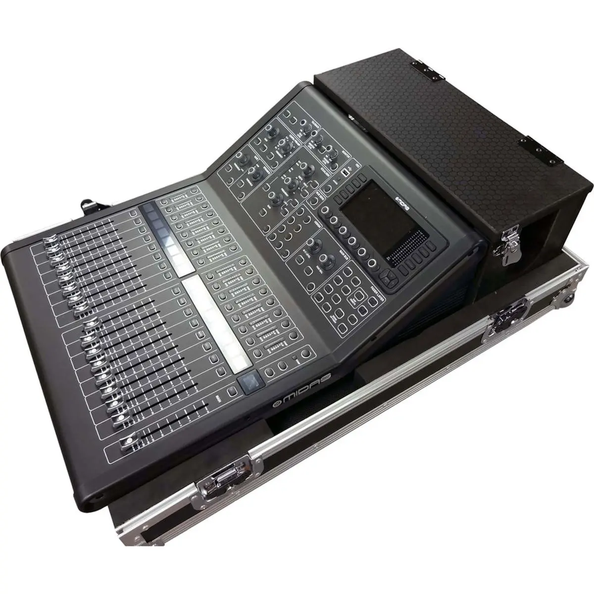 ProX XS-MIDM32RDHW ATA-300 Style Durable Steel Audio Flight Road Case with Doghouse, Wheels, Steel Ball Corners for Midas M32R Digital Mixer Studio Console (Gig-Ready, Protection-Focused)