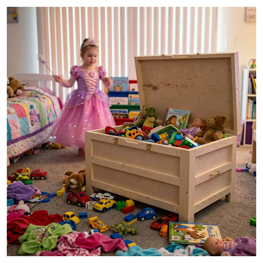 Limited Edition Handmade Wooden Interior Storage/Toy Chest