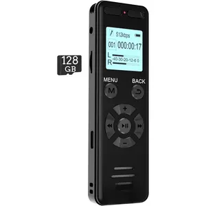 136GB Digital Voice Recorder for Lectures Mettings -  9860 Hours Sound Voice Activated Recorder Dictaphone Audio Recorder Recording Device with MP3 Player,Password,Variable Speed