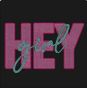 Women's Glam Custom Rhinestone Short-Sleeve T-Shirt - Streetwear Casual Top, Shortsleeve