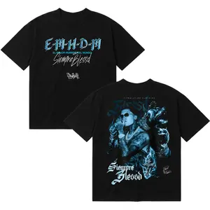 Blessed Graphic Shirt – Latin Trap Artist Streetwear Shirt, Dark Urban Design Shirt, Music Fan Gift, Men’s Tops