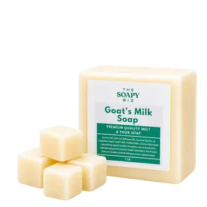 Goat's Milk Soap Base 1-Pound Melt & Pour Soap Base for DIY Soap Making - Gentle, Creamy, and Creative, Handmade with High-Quality Ingredients - 5, 10, 20, & 40 LB Options