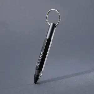ATECH Multitool Pen 5-in-1 Keychain Stylus Ruler
