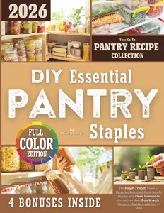 DIY Essential Pantry Staples: The Budget-Friendly Guide to Replacing Processed Store-Bought Staples with Clean, Homemade Alternatives Made from Scratch—Cheaper, Healthier, and Easy to Make