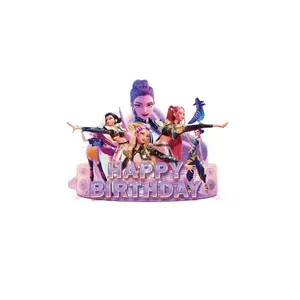 New Hot Anime kpop witch hunt Birthday party Theme Party Birthday Cake Decoration Suitable for Girls' Birthday Parties Gifts