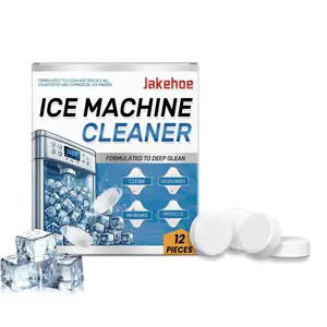 Ice Machine Cleaner Tablets Descaler 12/24/36Pack, Safe Countertop Portable Commercial Ice Maker Cleaning, Crystal Clear Ice