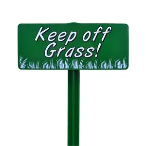 EverMark  Keep Off Grass Sign with Forest Green Stake Kit