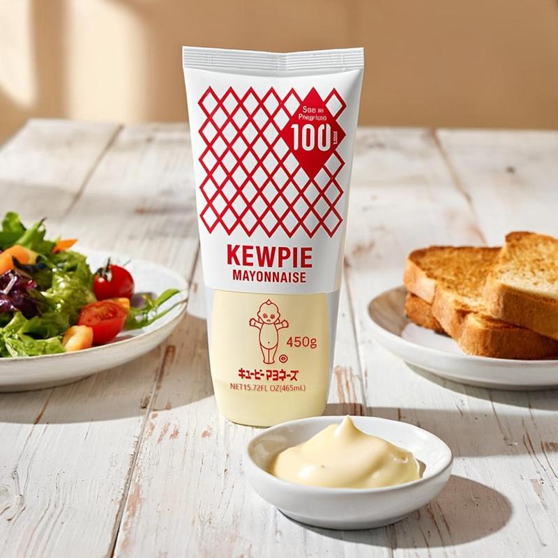 KEWPIE Japanese Mayonnaise 450g Twin Pack - Rich Egg Yolk Flavor for Sushi, Salads & Fruits - 100th Anniversary Special Edition