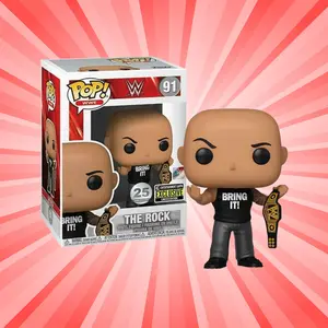 Funko Pop! WWE The Rock 25th Anniversary Entertainment Earth Exclusive #91
