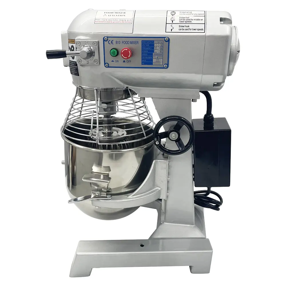 YOKOMA Dough Food Mixer 3 Speed 450w 10L Bakery Blender Stirrer Blending Machine 110V