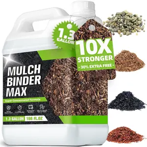 Rock & Mulch Binder 166OZ, Ultra-Stick Rock Glue for Landscaping, Gravel Binder  Rubber Mulch Lock Adhesive, Heavy Rain & Windproof for Gardens, Pea Gravel Stabilizer, Lasts up to 2 Year