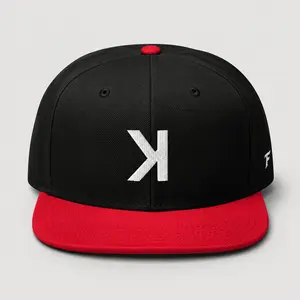 High-Profile Backwards K Baseball Snapback Hat Otto Cap 125-978 Structured Fit Timeless Edge