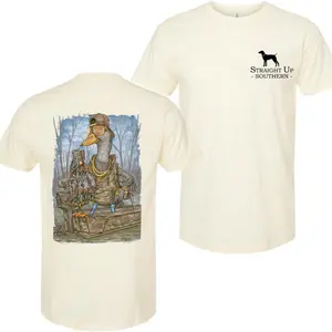 duck hunting T-Shirt - Summer Outfits, Regular Fit Short Sleeve Crew Neck T-Shirt for Men, Casual Comfy Knitting Top for Summer