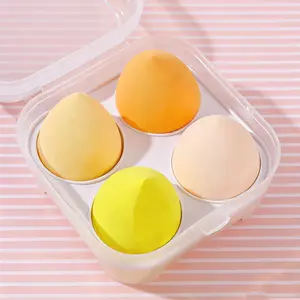 Makeup Sponge Blender Not Absorb Foundation Teardrop Hourglass Slanted Cut Blending Beauty Sponge Cushion Puff Wet Dry Use Soft Bouncy Saves Foundation Multiple Shapes Teardrop Hourglass Slanted Even Flawless Application
