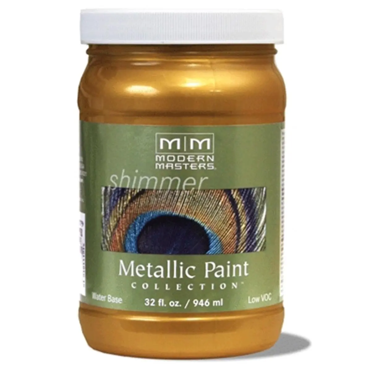 MODERN MASTERS ME661 1 qt. Tequila Gold Metallic Semi-Opaque Paint, Pack of 4 for Furniture, Lamps, Ceilings, Carved Surfaces to Create Exciting Finishes