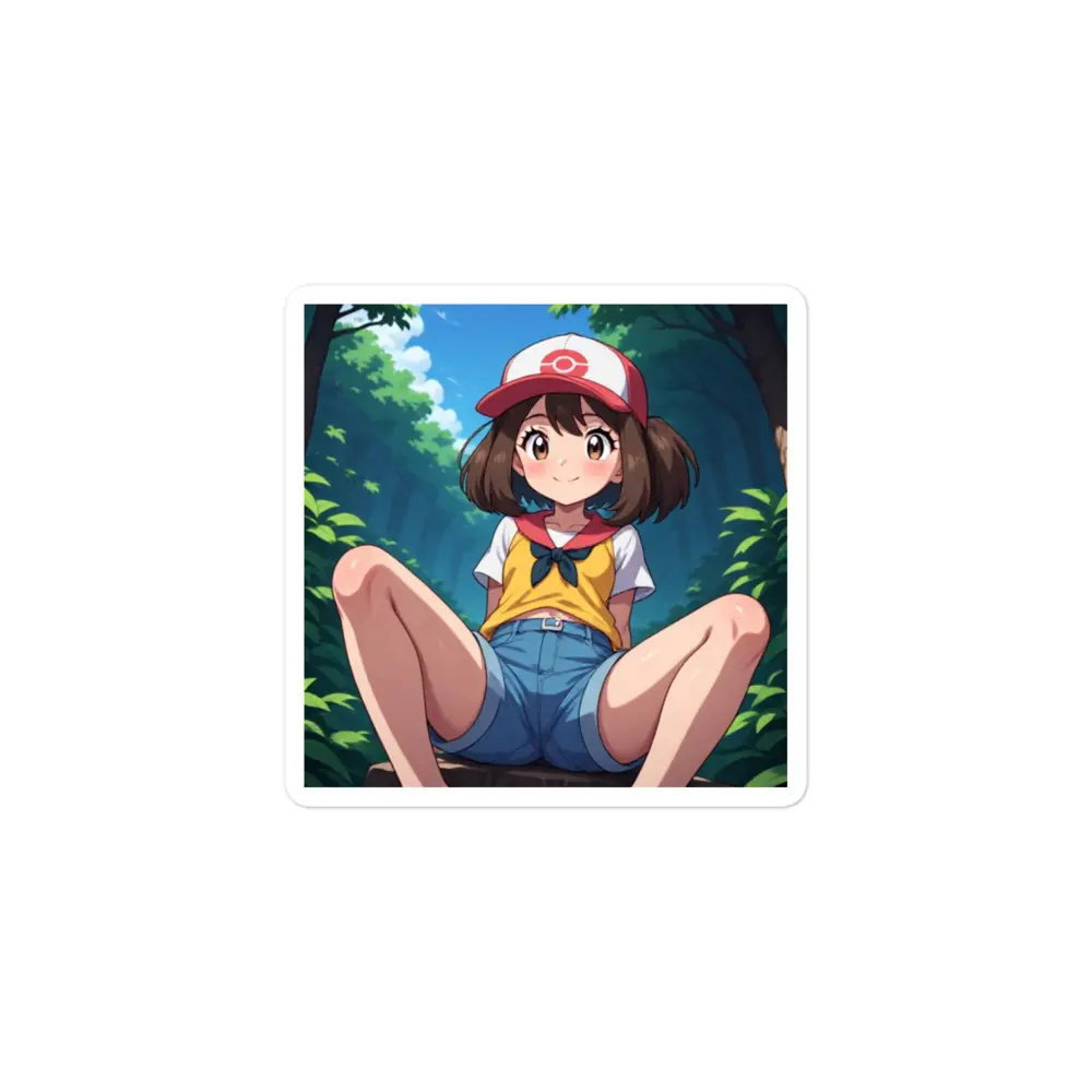 2-Pack Cartoon Anime Game Motif Bubble-Free Office Labels - No Battery Needed, Cute Poke Trainer Themed, for Decor Lovers to Adorn Water Bottles, Laptops (Computers & Office Stationery Supplies), Anime Game Motif Labels & Stickers