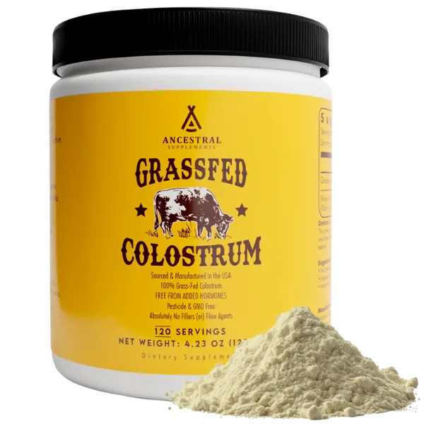 Ancestral Supplements Grass Fed Colostrum Powder, Dietary Supplement for Daily Wellness & Nutrient Support, 120 Servings Ancestral Supplements Grass Fed Colostrum Powder, Dietary Supplement for Daily Wellness & Nutrient Support, 120 Servings