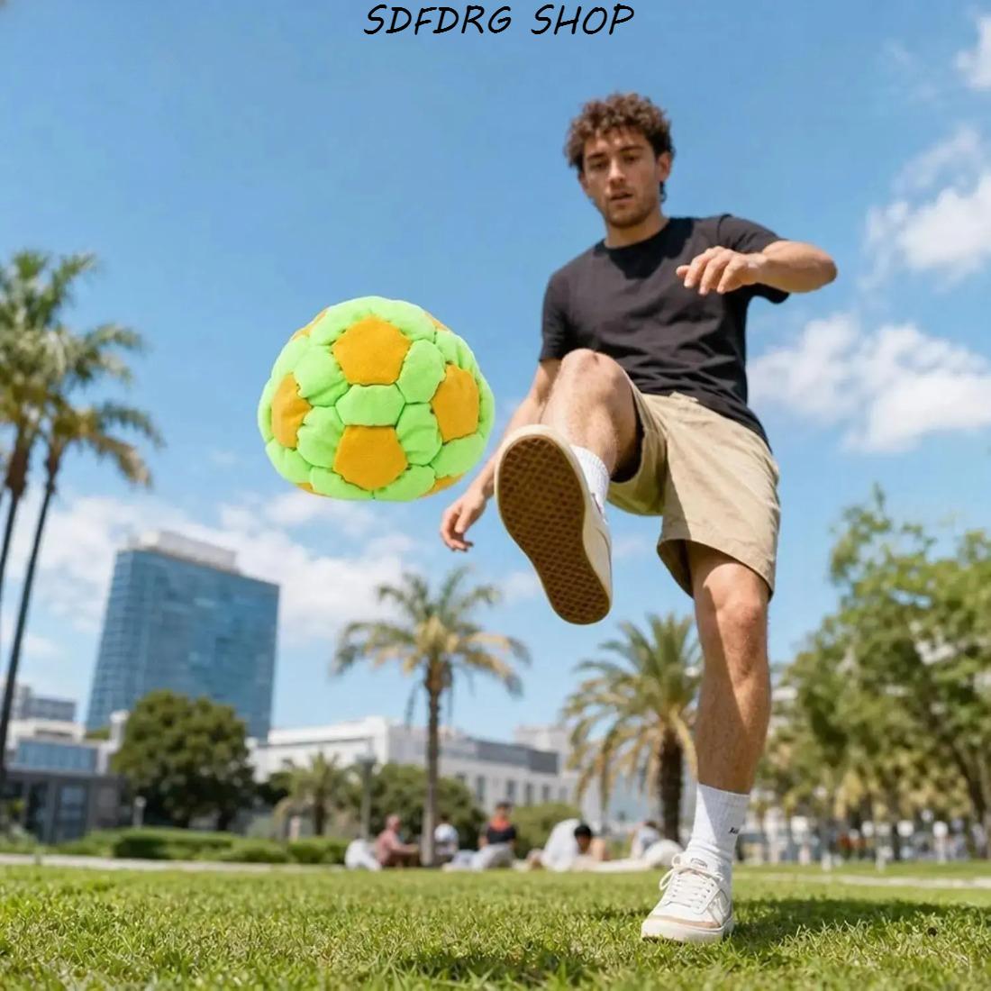 6-Pack 2.75” Plush Soccer Hacky Sacks for Kids & Adults – Soft Fleece Footbags, Y2K Nostalgia Skill Toys, Outdoor Summer Camp Game, Juggling Balls, Party Favors, Coordination & Sports Fun