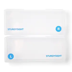 STURDYSIGHT Portable Storage Case for Disposable Contact Lenses - 2 Pack - 30 Days Storage - Unisex