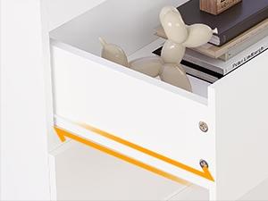 Sikaic LED Lights Dresser for Bedroom with Charging Station and Sliding Desktop Drawers Large Storage Tower Clothes Organizer Cabinet Apartment Furniture