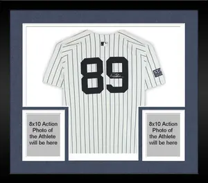 Framed Jasson Dominguez New York Yankees Autographed Player-Worn #89 White Pinstripe Jersey vs. Cleveland Guardians on October 14, 2024 - Fanatics Authentic Certified