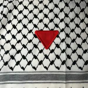 Red Triangle Embroidered Patch